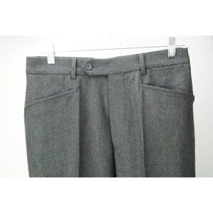 Burberry London Gray Flannel Wool Blend Mens Pants Trousers Sz 46 EU NEW
